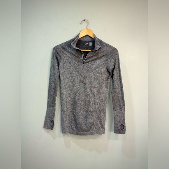 Gray ZYIA Active L/S Workout Top Size S EUC - Picture 3 of 6